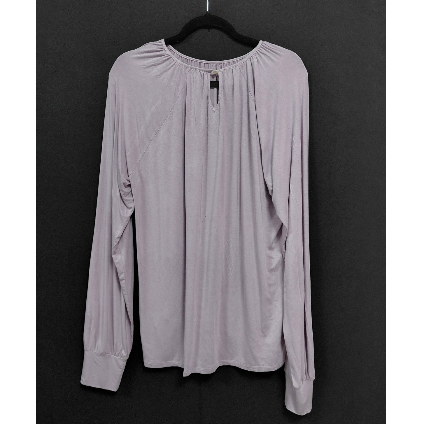 Lauren Ralph Lauren Long Sleeve Top Purple Solid Knit Women Size Xl